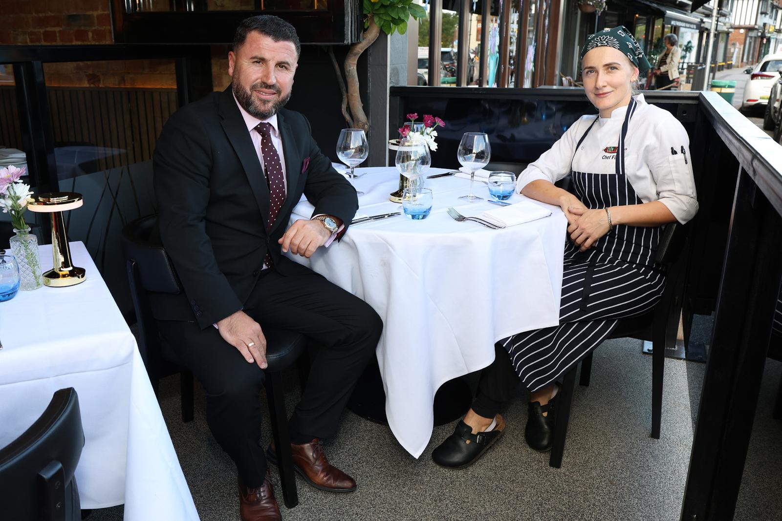 The owner and the chef before service