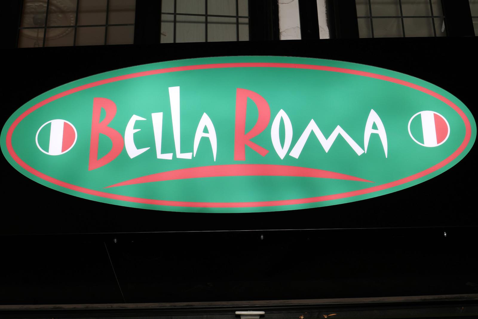 The Bella Roma sign